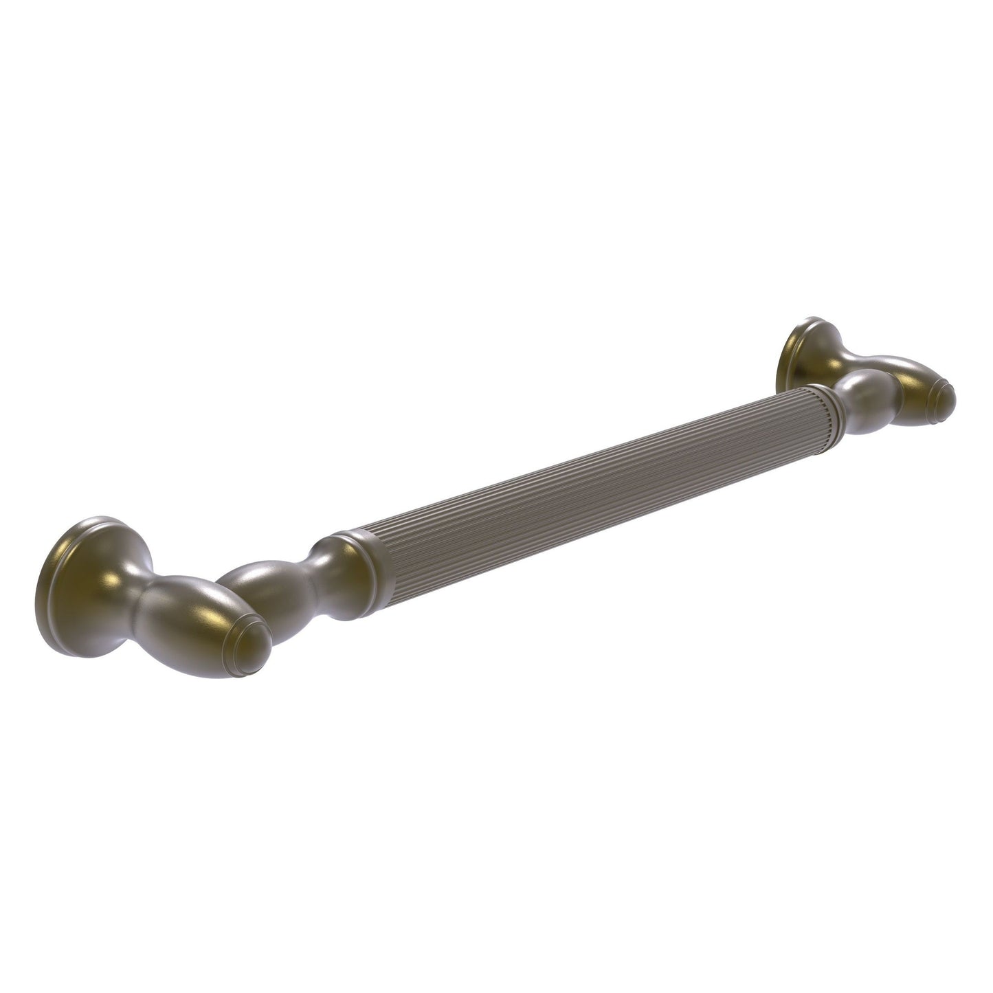 Allied Brass TD-GRR-36-ABR 36" Antique Brass Reeded Grab Bar
