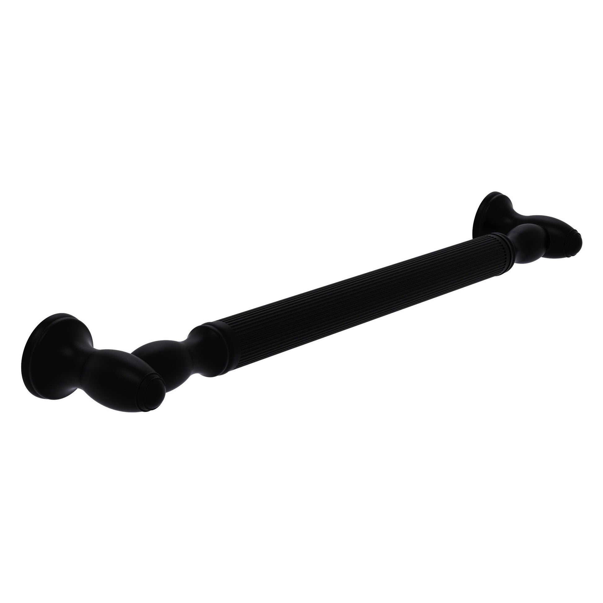 Allied Brass TD-GRR-36-BKM 36" Matte Black Reeded Grab Bar