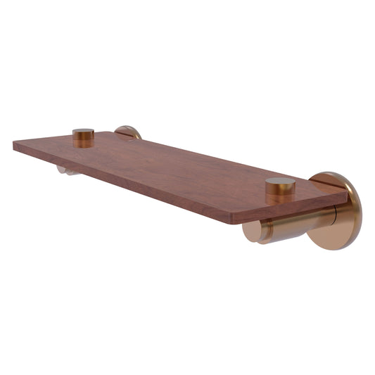 Allied Brass TR-1-16-IRW-BBR Tribecca 16" Brushed Bronze Solid IPE Ironwood Shelf
