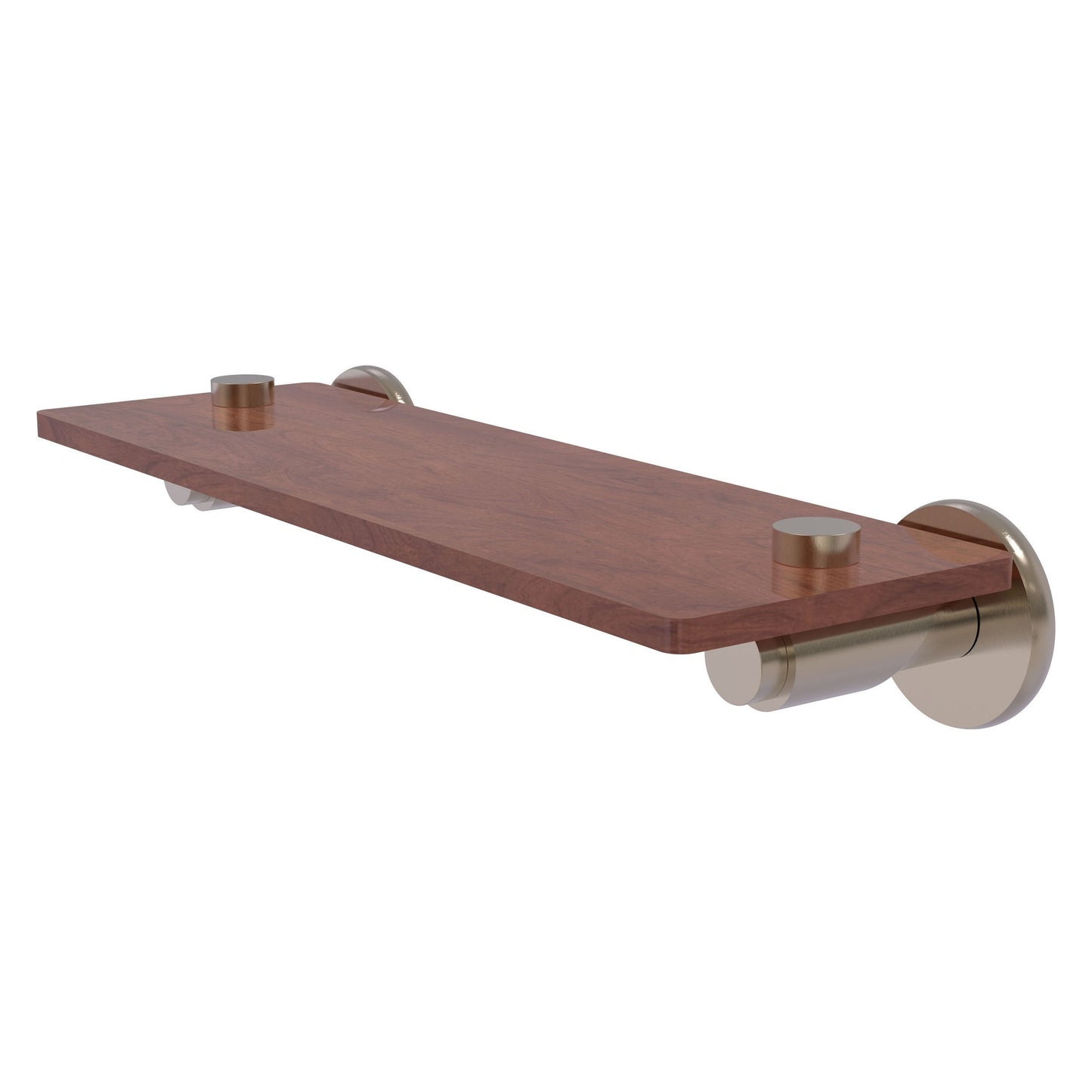 Allied Brass TR-1-16-IRW-PEW Tribecca 16" Antique Pewter Solid IPE Ironwood Shelf