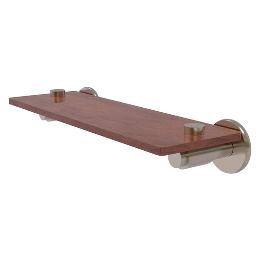 Allied Brass TR-1-16-IRW-PEW Tribecca 16" Antique Pewter Solid IPE Ironwood Shelf