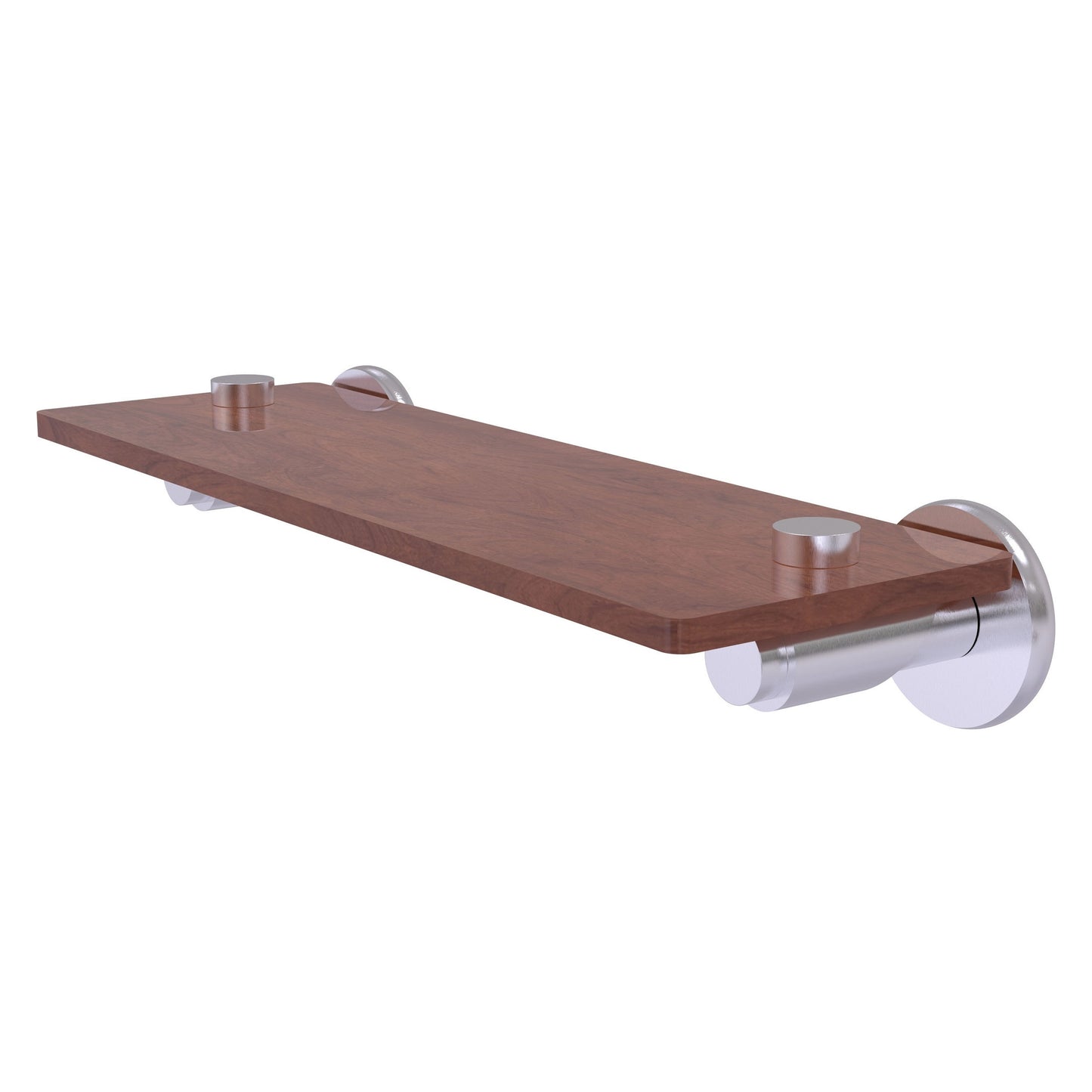 Allied Brass TR-1-16-IRW-SCH Tribecca 16" Satin Chrome Solid IPE Ironwood Shelf