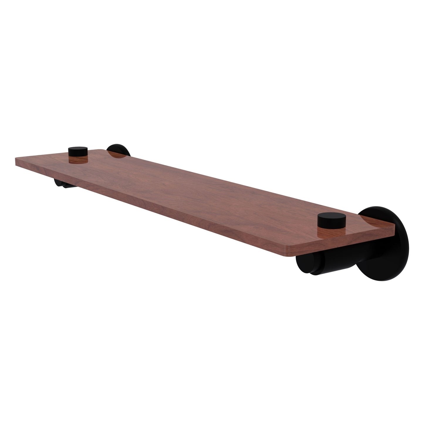 Allied Brass TR-1-22-IRW-BKM Tribecca 22" Matte Black Solid IPE Ironwood Shelf