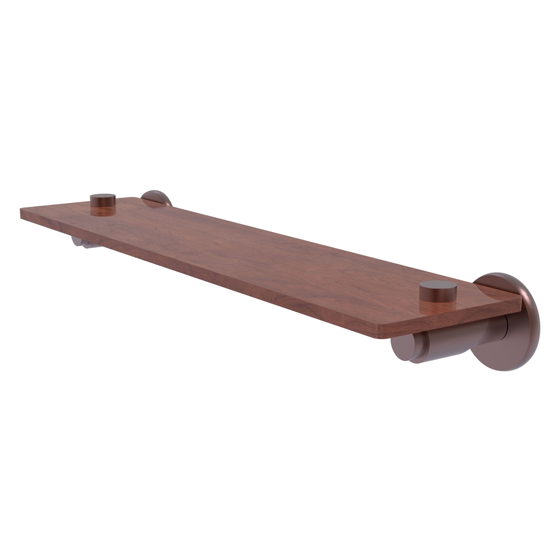 Allied Brass TR-1-22-IRW-CA Tribecca 22" Antique Copper Solid IPE Ironwood Shelf