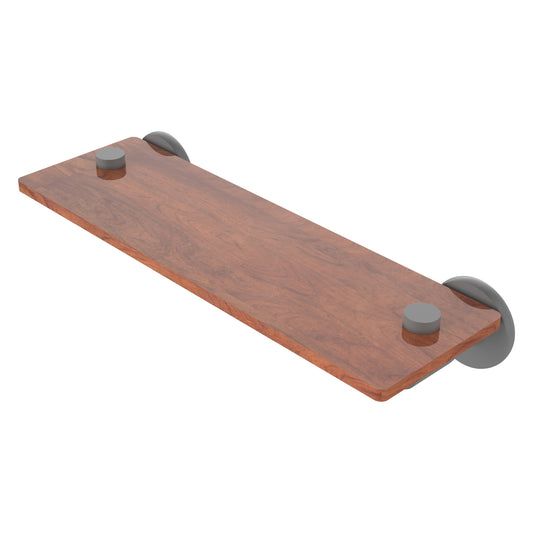 Allied Brass TR-1-22-IRW-GYM Tribecca 22" Matte Gray Solid IPE Ironwood Shelf