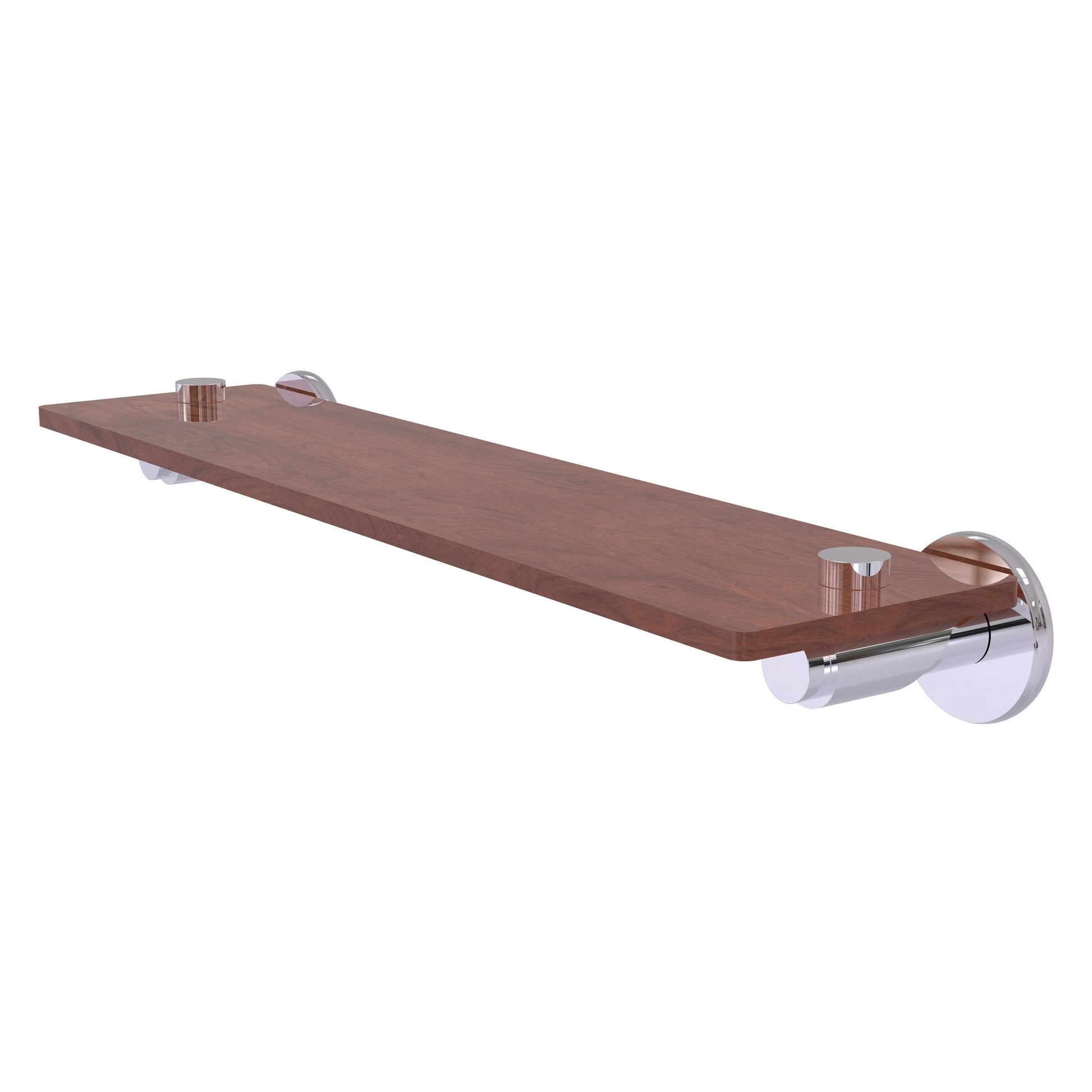 Allied Brass TR-1-22-IRW-PC Tribecca 22" Polished Chrome Solid IPE Ironwood Shelf