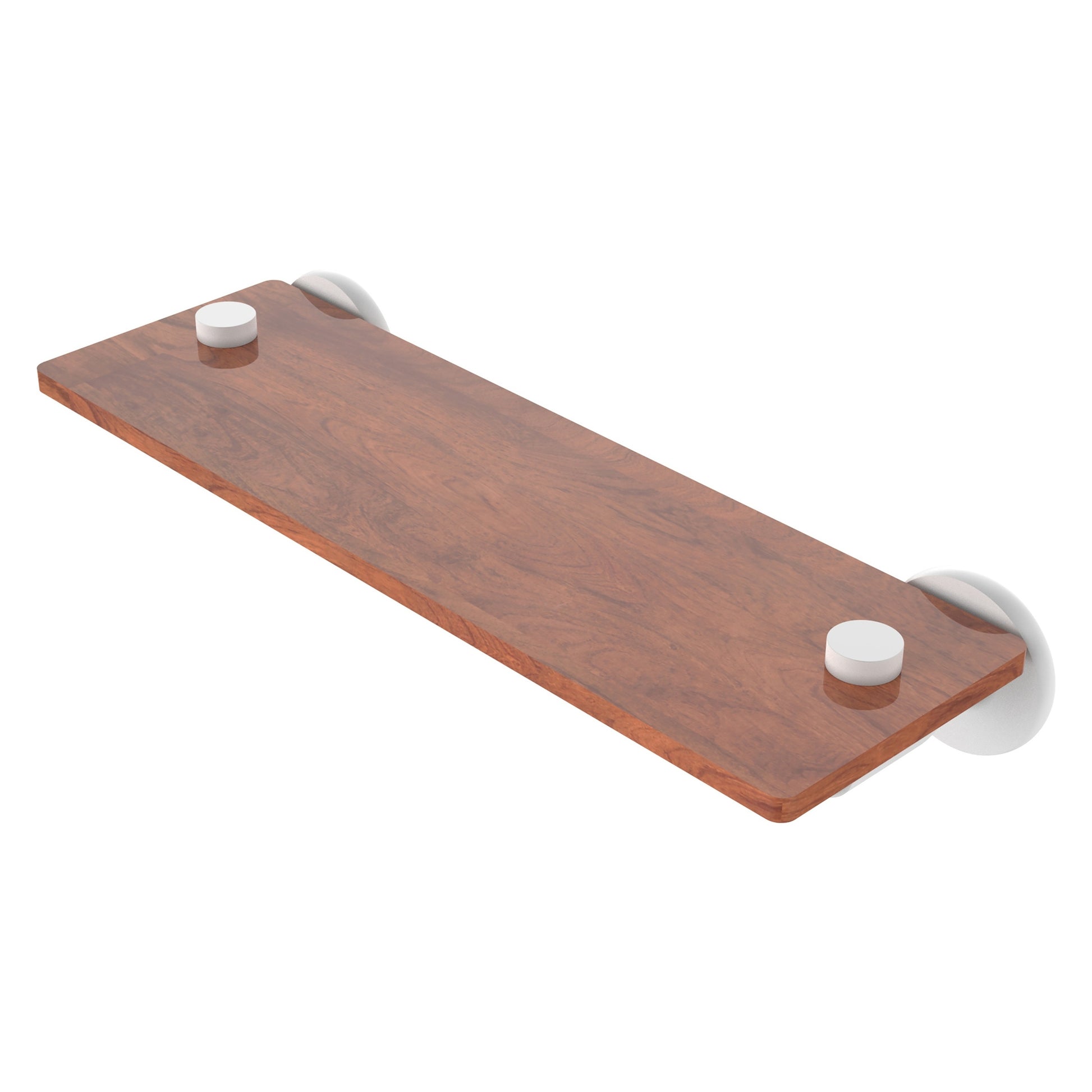 Allied Brass TR-1-22-IRW-WHM Tribecca 22" Matte White Solid IPE Ironwood Shelf