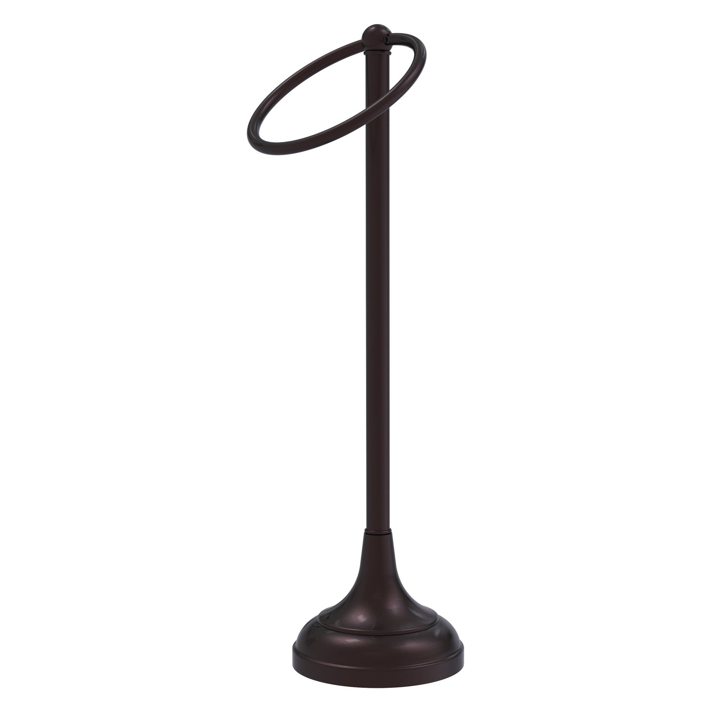 Allied Brass TR-10-ABZ Tribecca 1-Ring Antique Bronze Vanity Top Guest Towel Holder