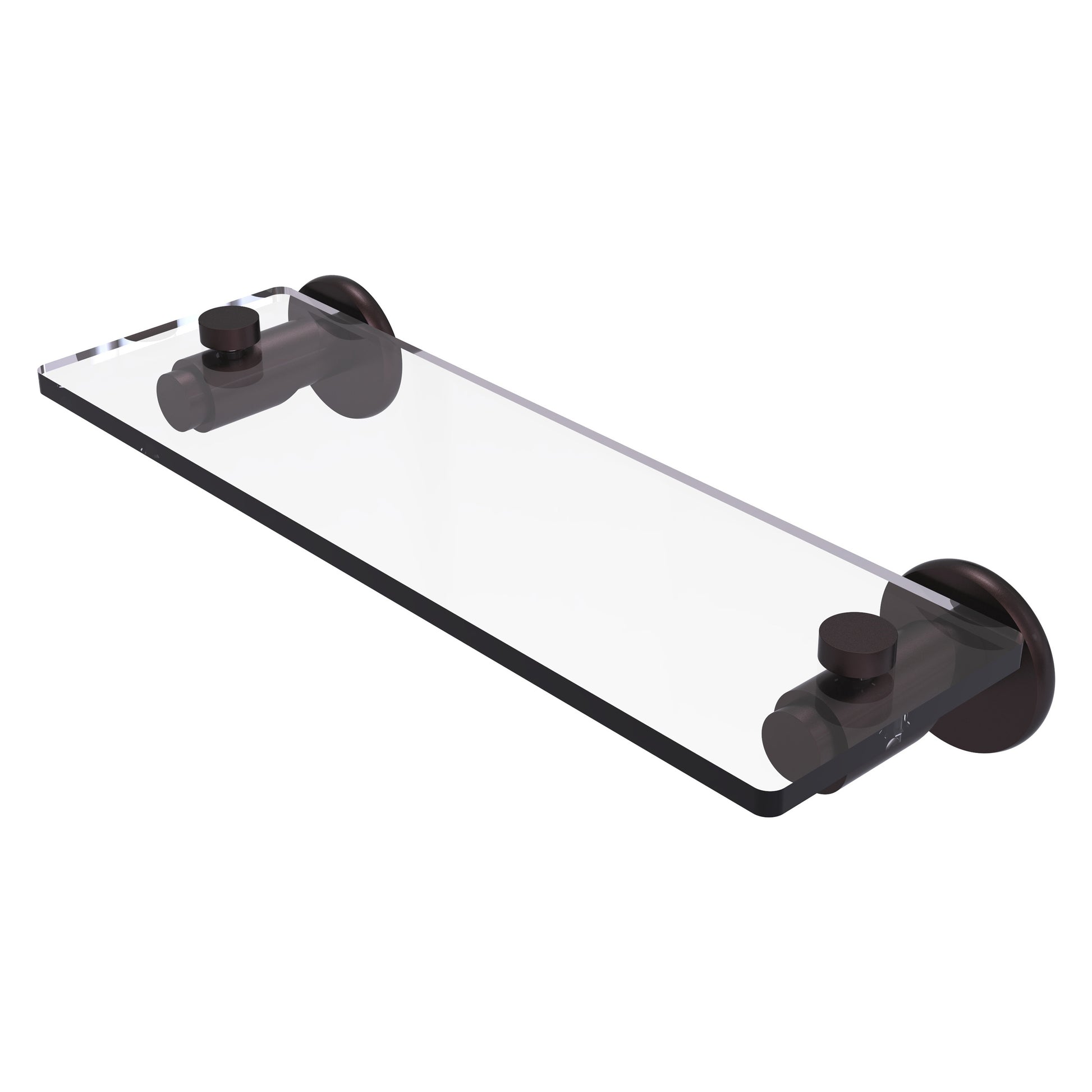 Allied Brass TR-1/16-ABZ Tribecca 16" Antique Bronze Glass Vanity Shelf With Beveled Edges