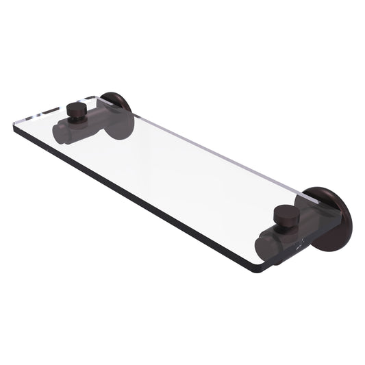 Allied Brass TR-1/16-ABZ Tribecca 16" Antique Bronze Glass Vanity Shelf With Beveled Edges