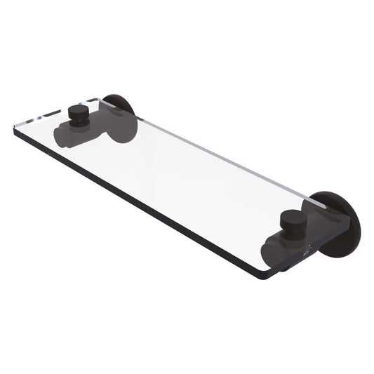 Allied Brass TR-1/16-ORB Tribecca 16" Oil Rubbed Bronze Glass Vanity Shelf With Beveled Edges