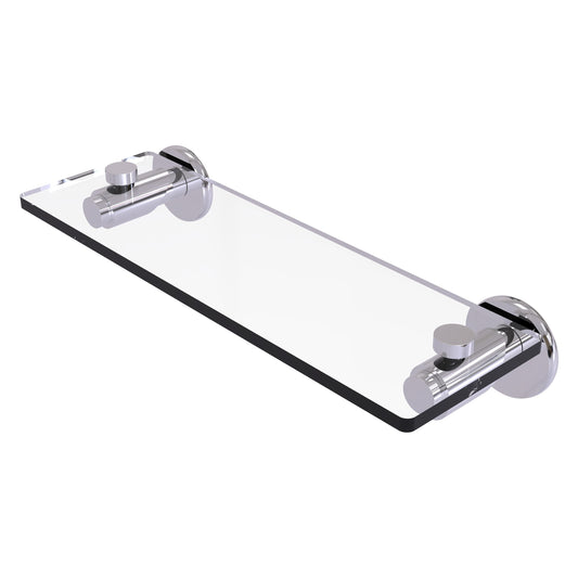 Allied Brass TR-1/16-PC Tribecca 16" Polished Chrome Glass Vanity Shelf With Beveled Edges