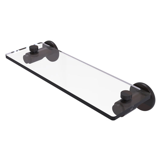 Allied Brass TR-1/16-VB Tribecca 16" Venetian Bronze Glass Vanity Shelf With Beveled Edges