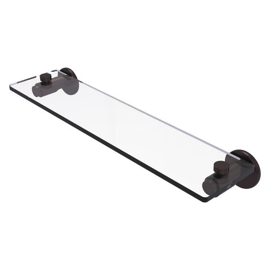 Allied Brass TR-1/22-ABZ Tribecca 22" Antique Bronze Glass Vanity Shelf With Beveled Edges