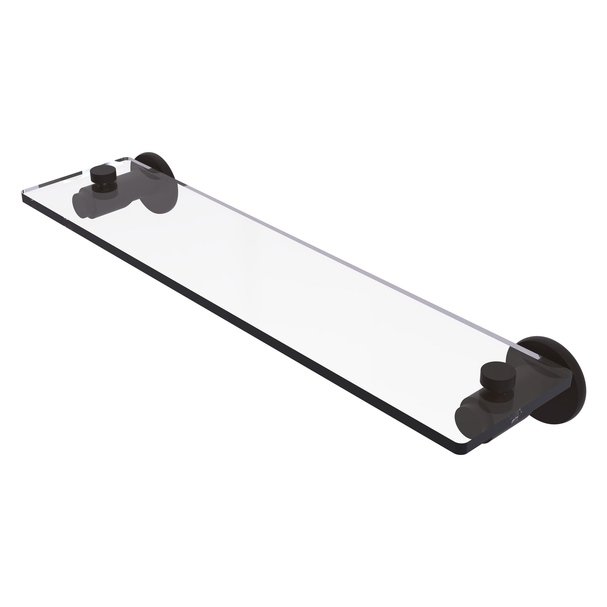 Allied Brass TR-1/22-ORB Tribecca 22" Oil Rubbed Bronze Glass Vanity Shelf With Beveled Edges