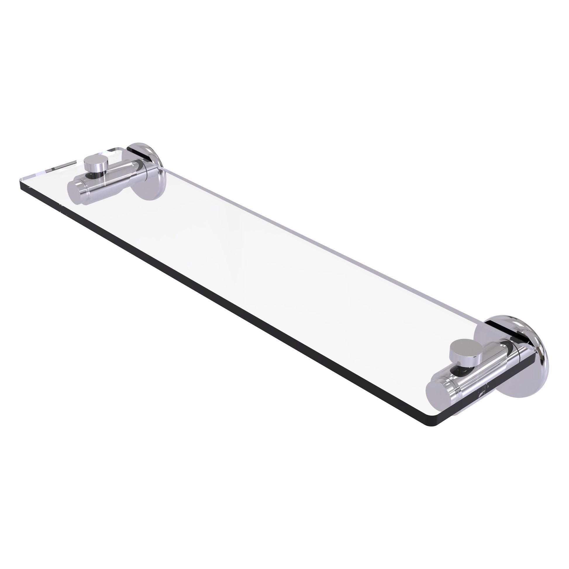 Allied Brass TR-1/22-PC Tribecca 22" Polished Chrome Glass Vanity Shelf With Beveled Edges