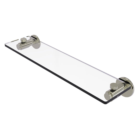 Allied Brass TR-1/22-PNI Tribecca 22" Polished Nickel Glass Vanity Shelf With Beveled Edges