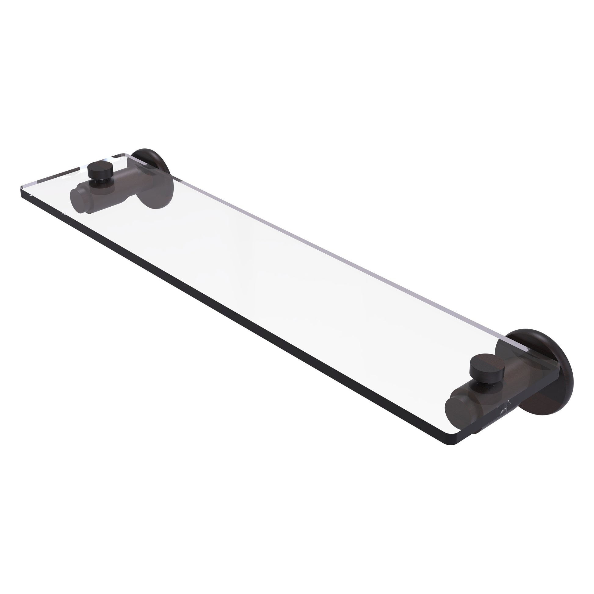 Allied Brass TR-1/22-VB Tribecca 22" Venetian Bronze Glass Vanity Shelf With Beveled Edges