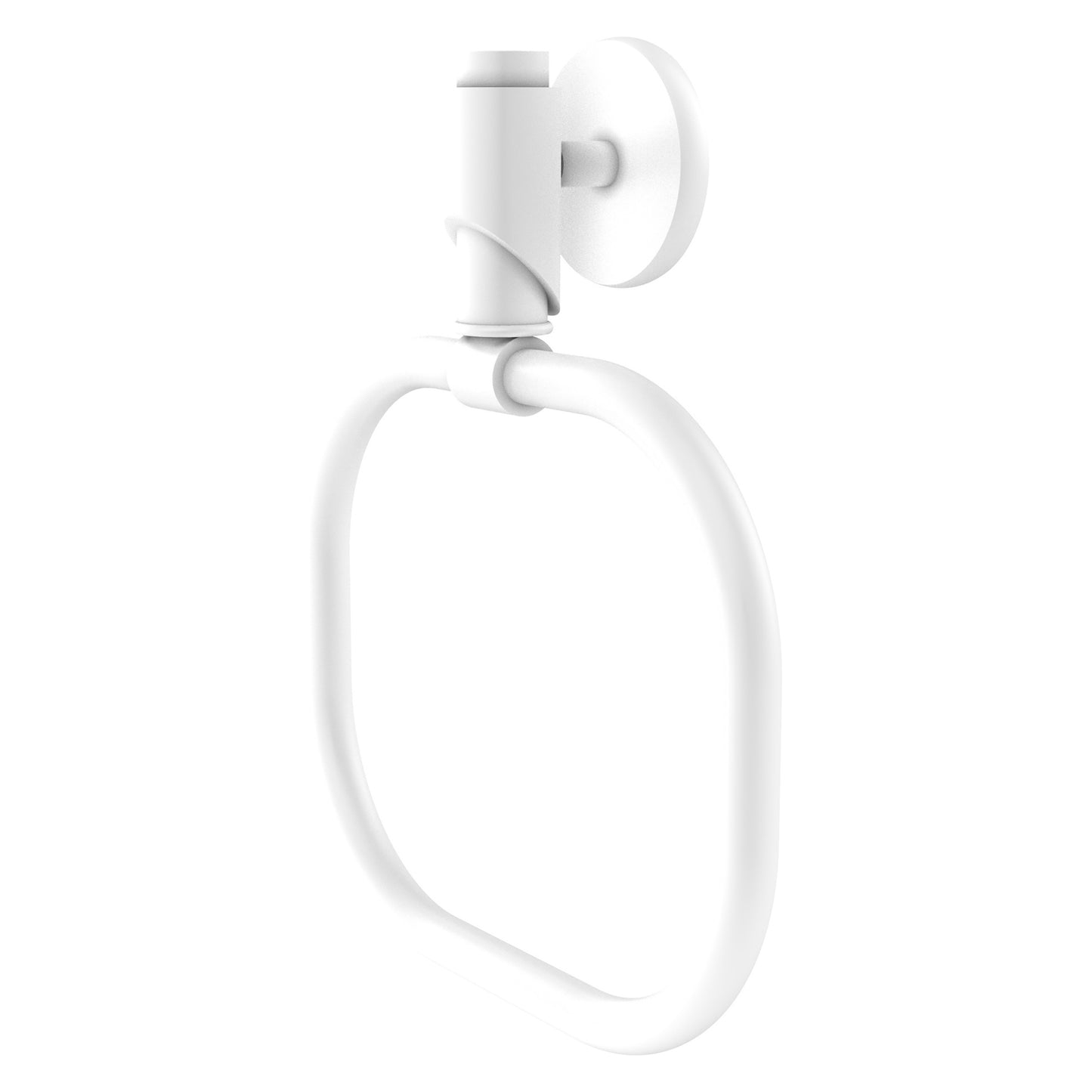 Allied Brass TR-16-WHM Tribecca Matte White Towel Ring