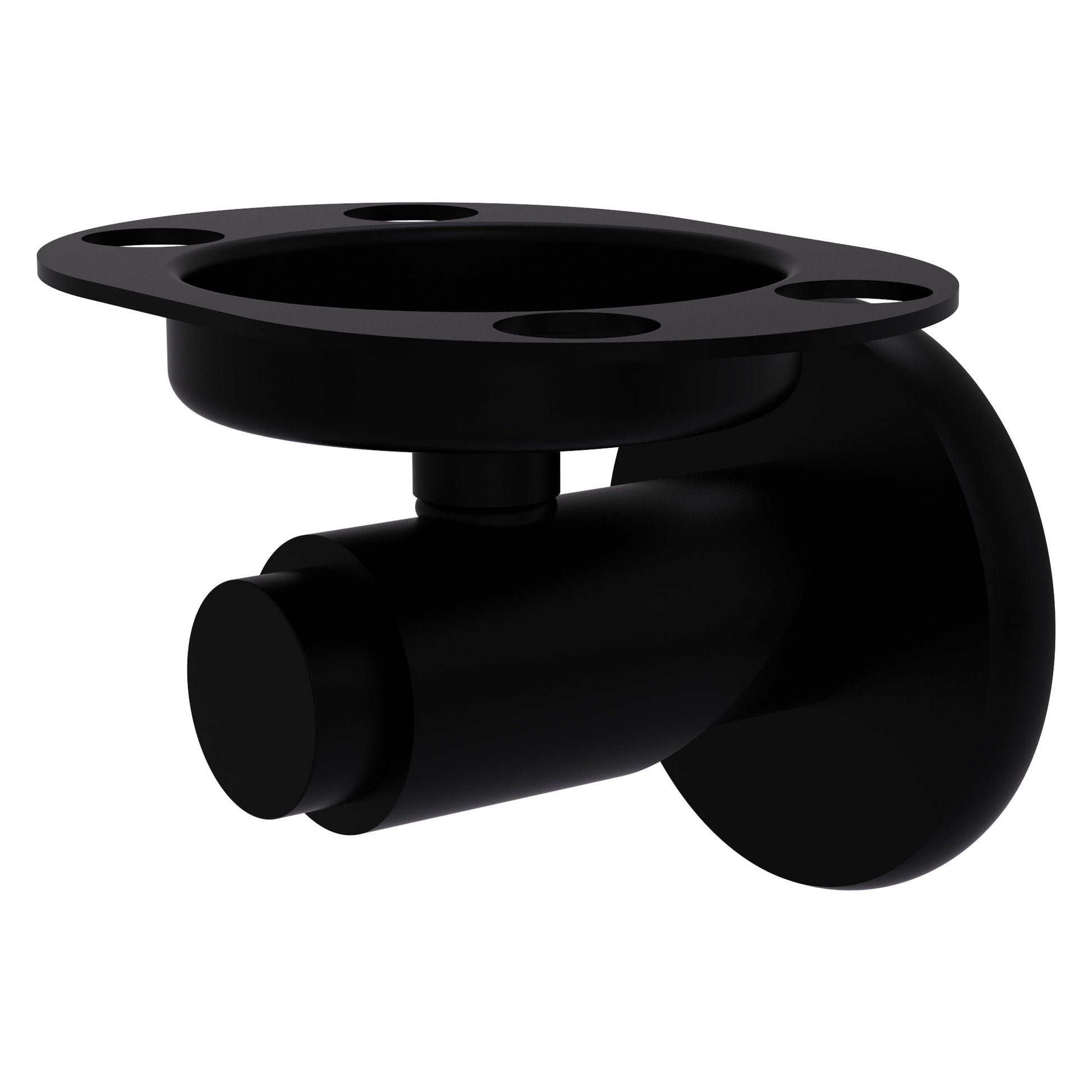 Allied Brass TR-26-BKM Tribecca Matte Black Tumbler and Toothbrush Holder