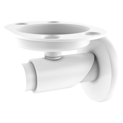 Allied Brass TR-26-WHM Tribecca Matte White Tumbler and Toothbrush Holder