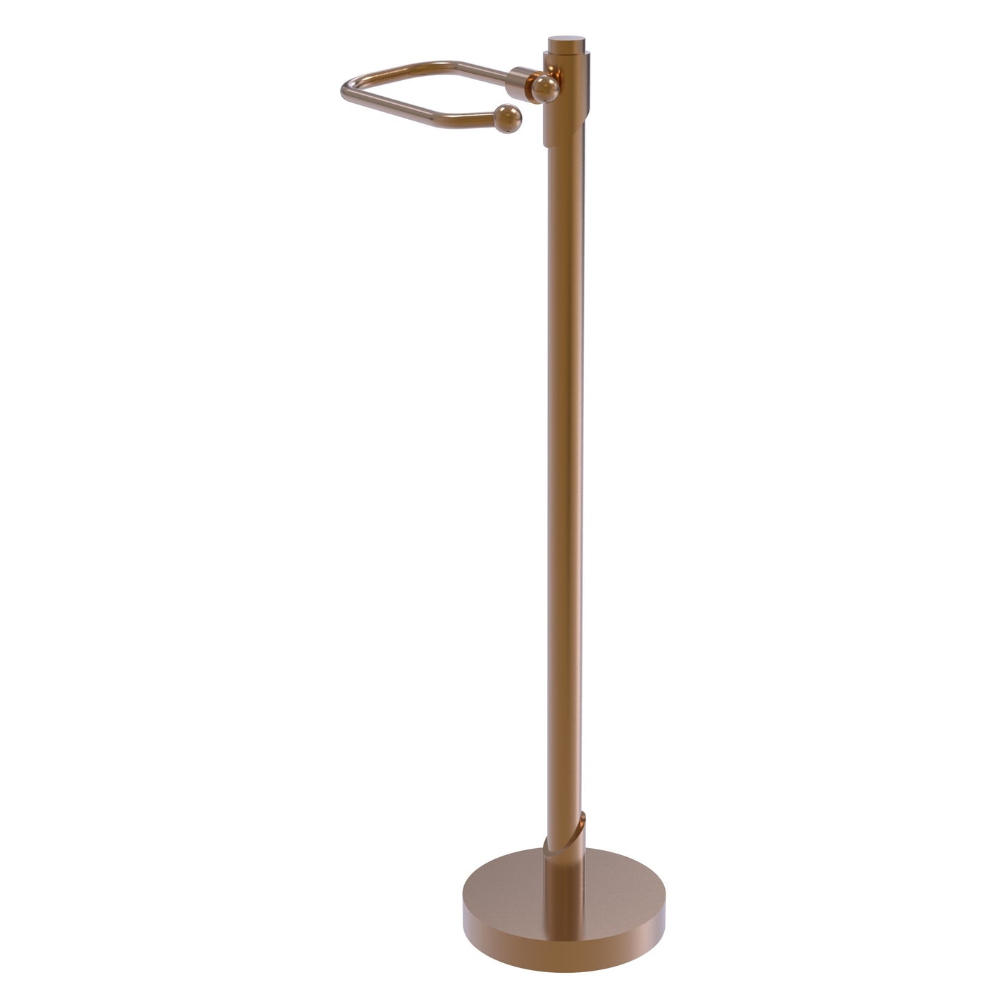 Allied Brass TR-27-BBR Tribecca Brushed Bronze Freestanding Toilet Tissue Stand