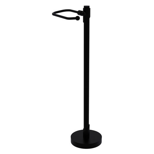 Allied Brass TR-27-BKM Tribecca Matte Black Freestanding Toilet Tissue Stand