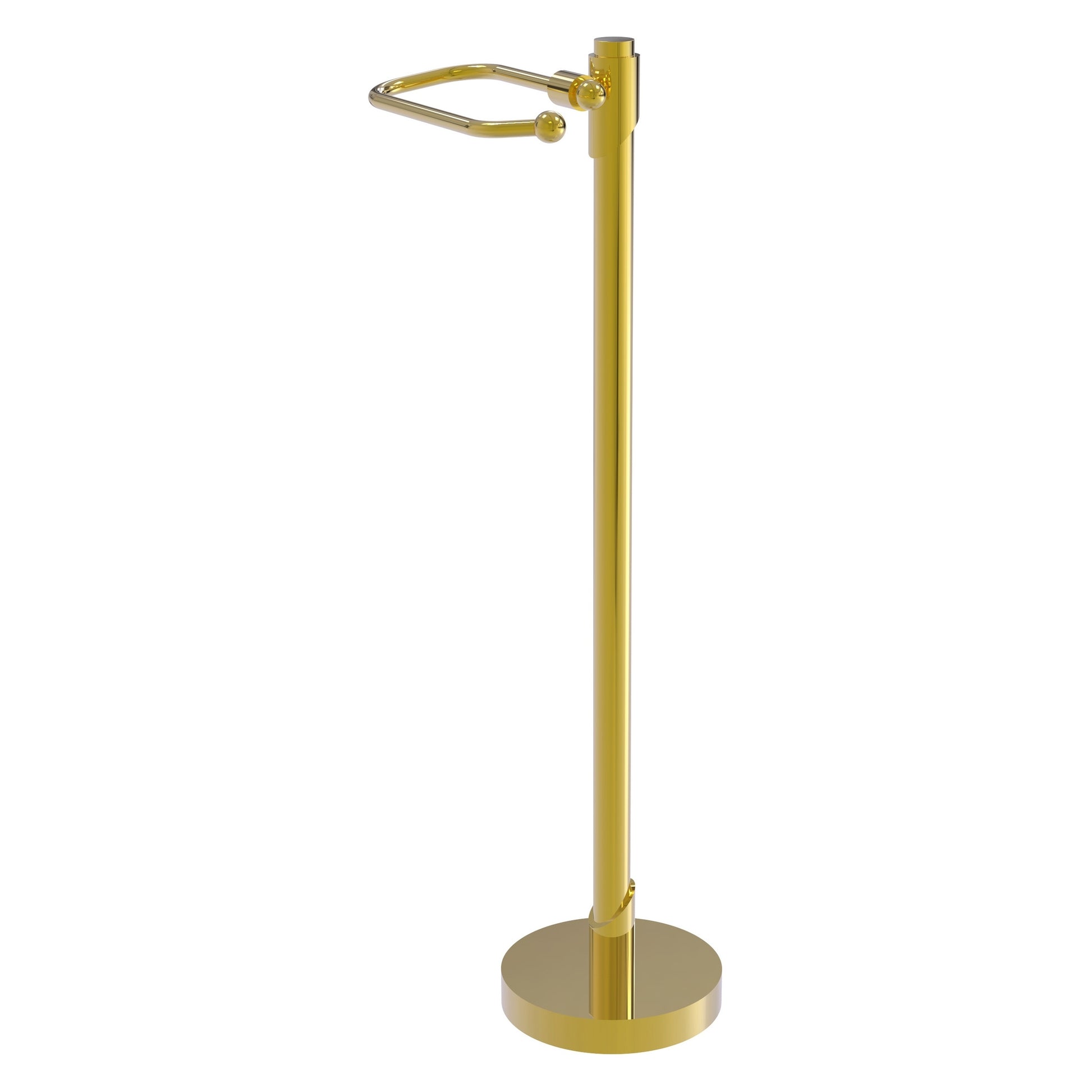 Allied Brass TR-27-PB Tribecca Polished Brass Freestanding Toilet Tissue Stand