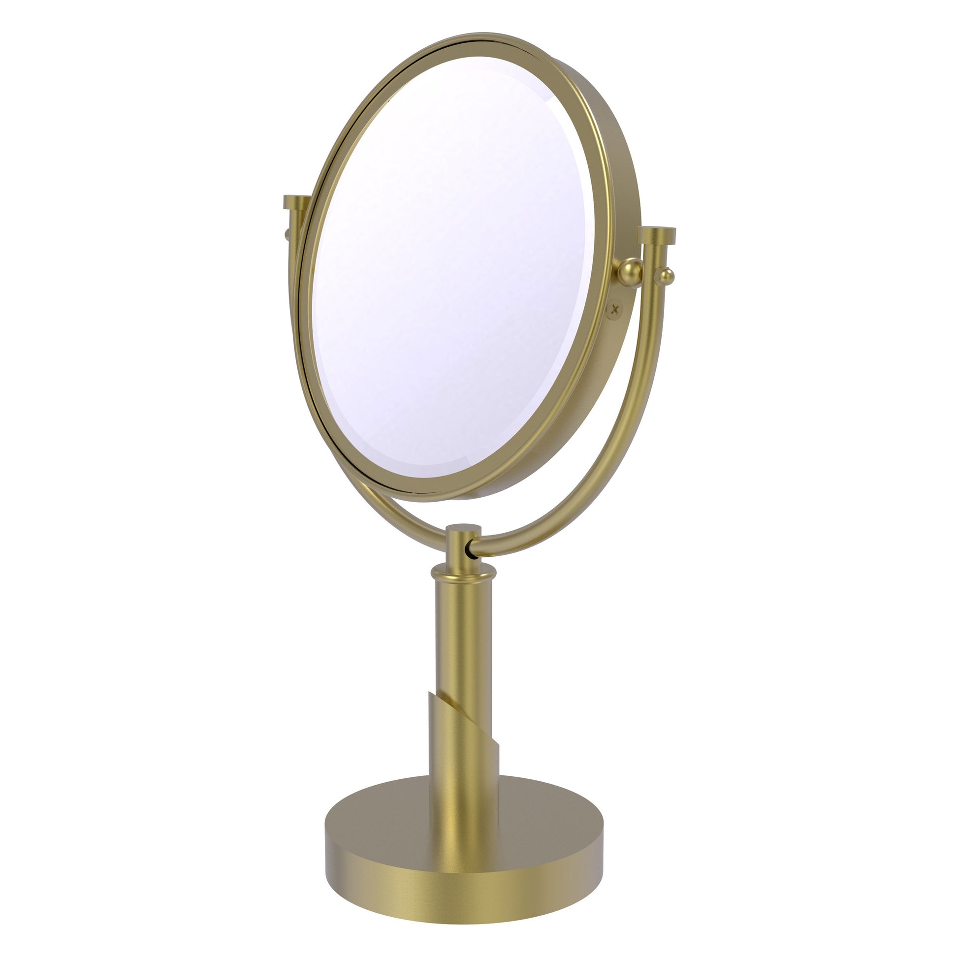 Allied Brass TR-4/3X-SBR Tribecca 8" Satin Brass Vanity Top Vanity Top Make-Up Mirror