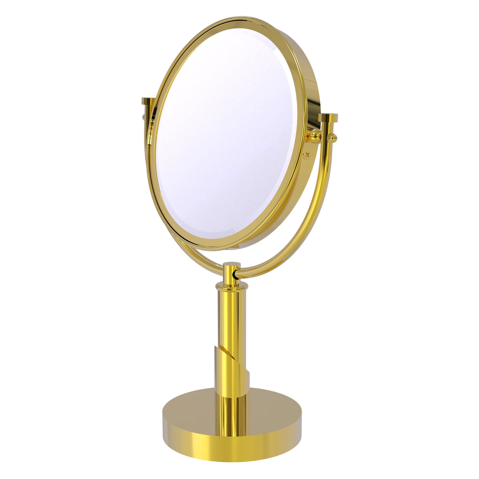 Allied Brass TR-4/5X-PB Tribecca 8" Polished Brass Vanity Top Vanity Top Make-Up Mirror