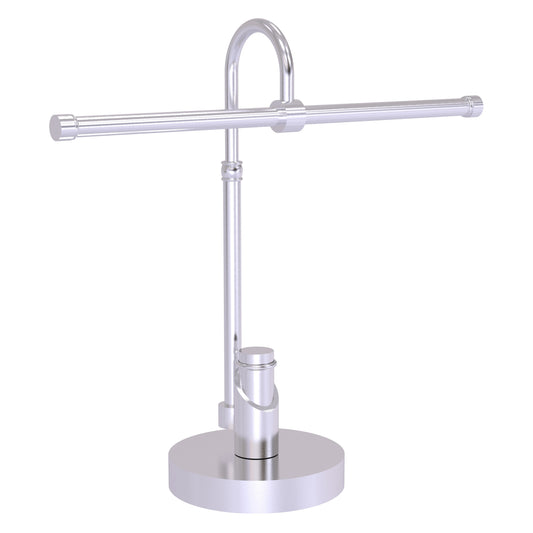 Allied Brass TR-52-SCH Tribecca 2-Arm Satin Chrome Guest Towel Holder