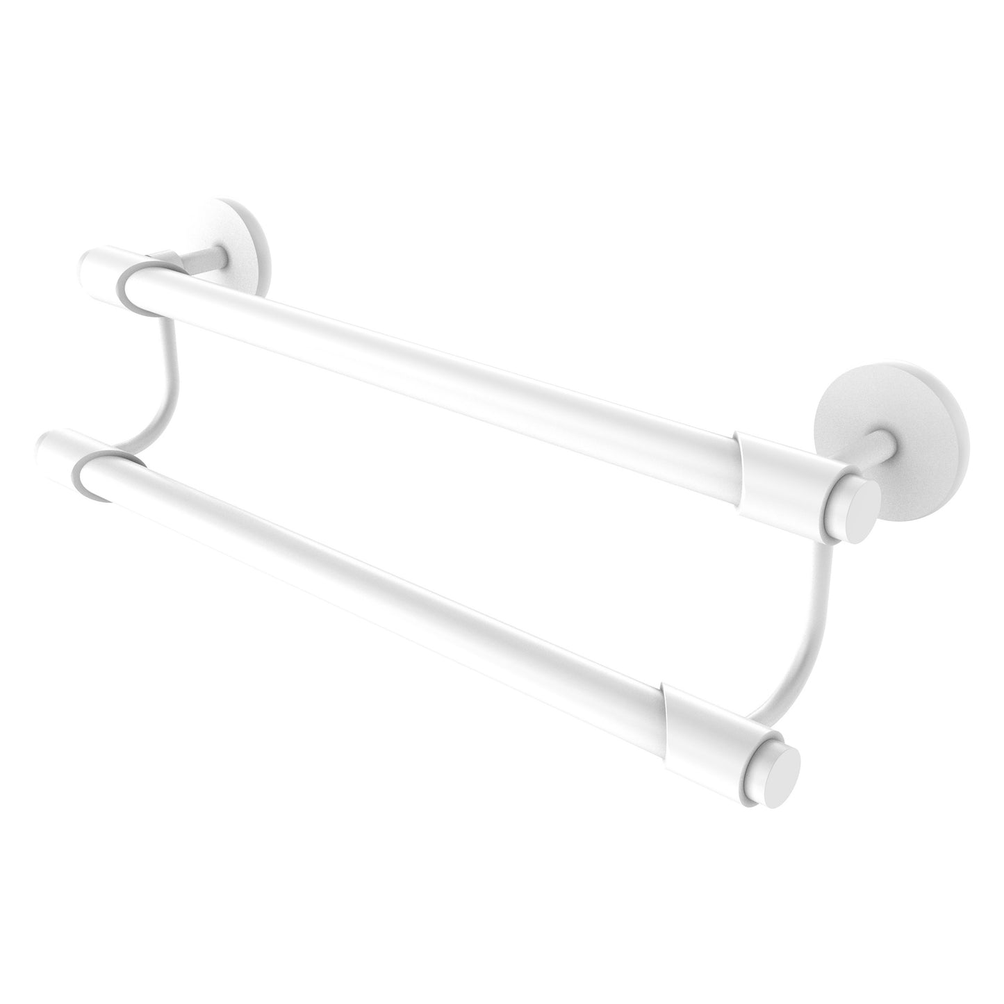 Allied Brass TR-72/24-WHM Tribecca 24" Matte White Double Towel Bar