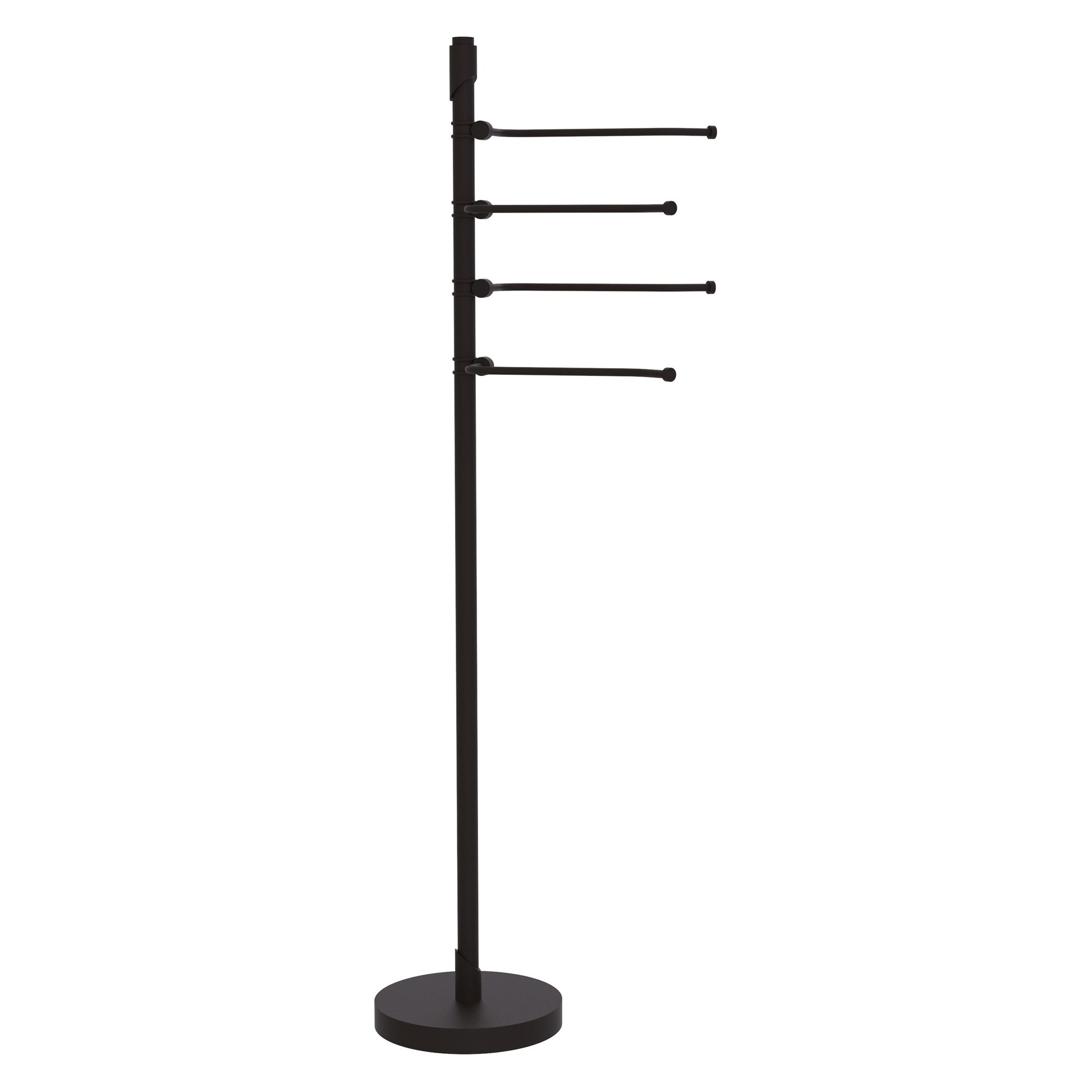 Allied Brass TR-84-ORB Tribecca 49" Oil Rubbed Bronze 4-Pivoting Swing Arm Towel Holder