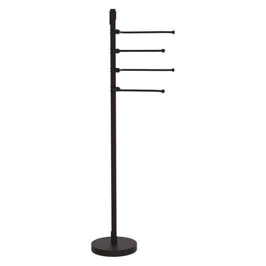 Allied Brass TR-84-ORB Tribecca 49" Oil Rubbed Bronze 4-Pivoting Swing Arm Towel Holder