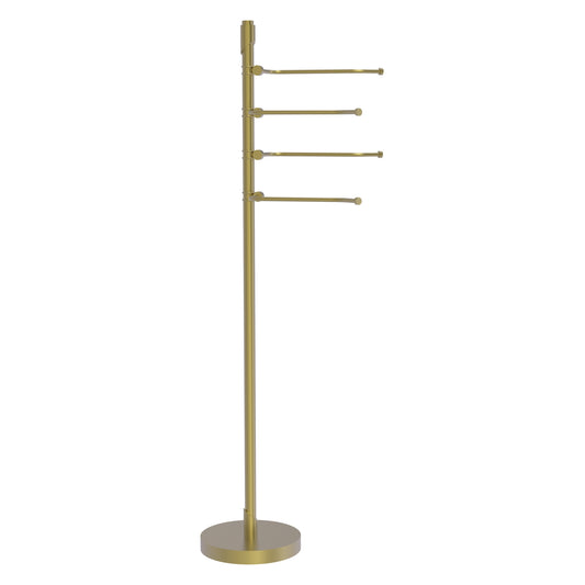 Allied Brass TR-84-PEW Tribecca 49" Antique Pewter 4-Pivoting Swing Arm Towel Holder