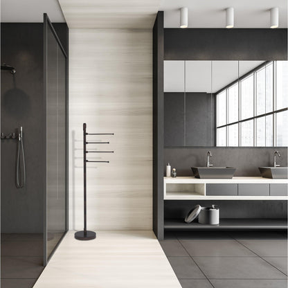 Allied Brass TR-84-VB Tribecca 49" Venetian Bronze 4-Pivoting Swing Arm Towel Holder