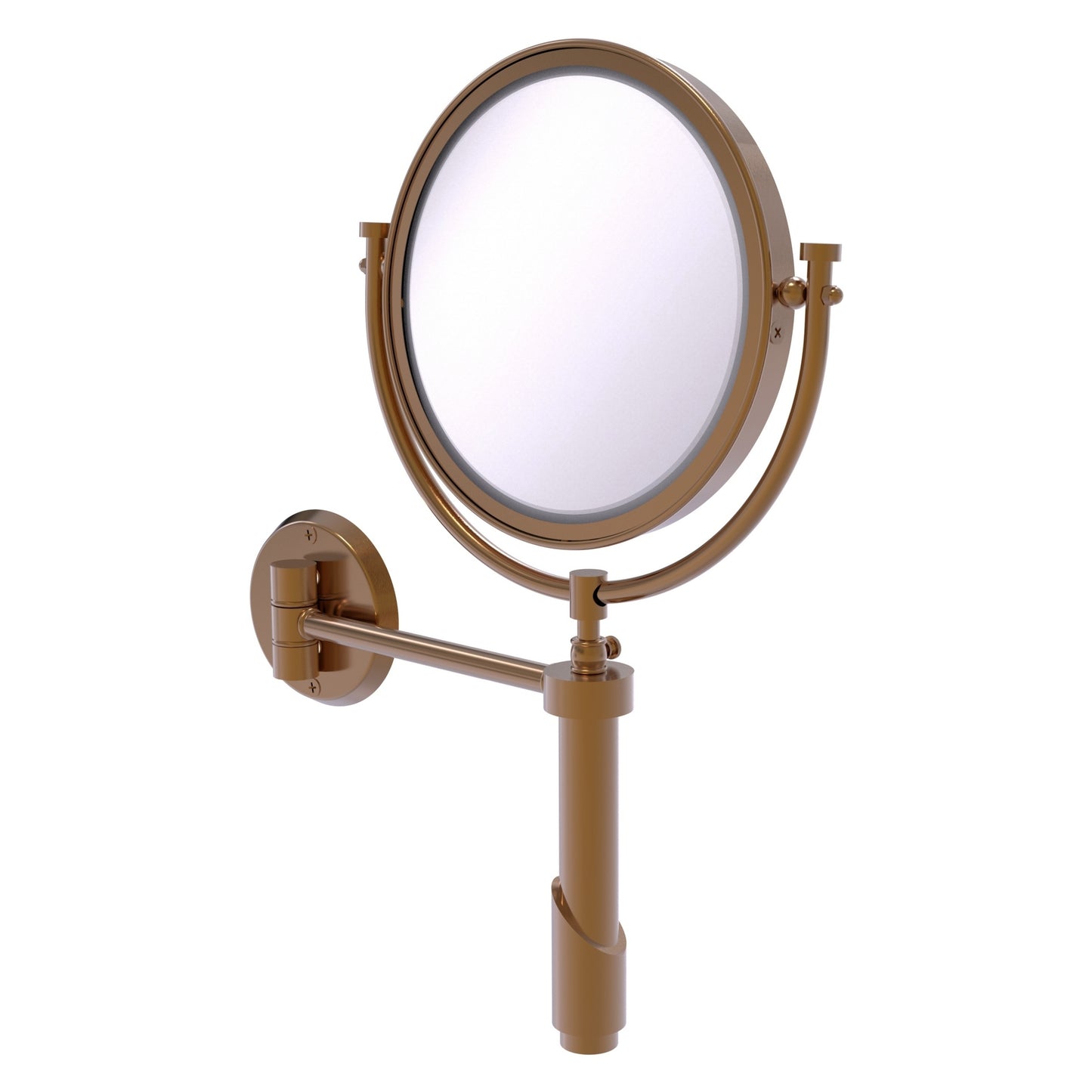 Allied Brass TRM-8/4X-BBR Tribecca 8" Brushed Bronze Wall Mounted Make-Up Mirror