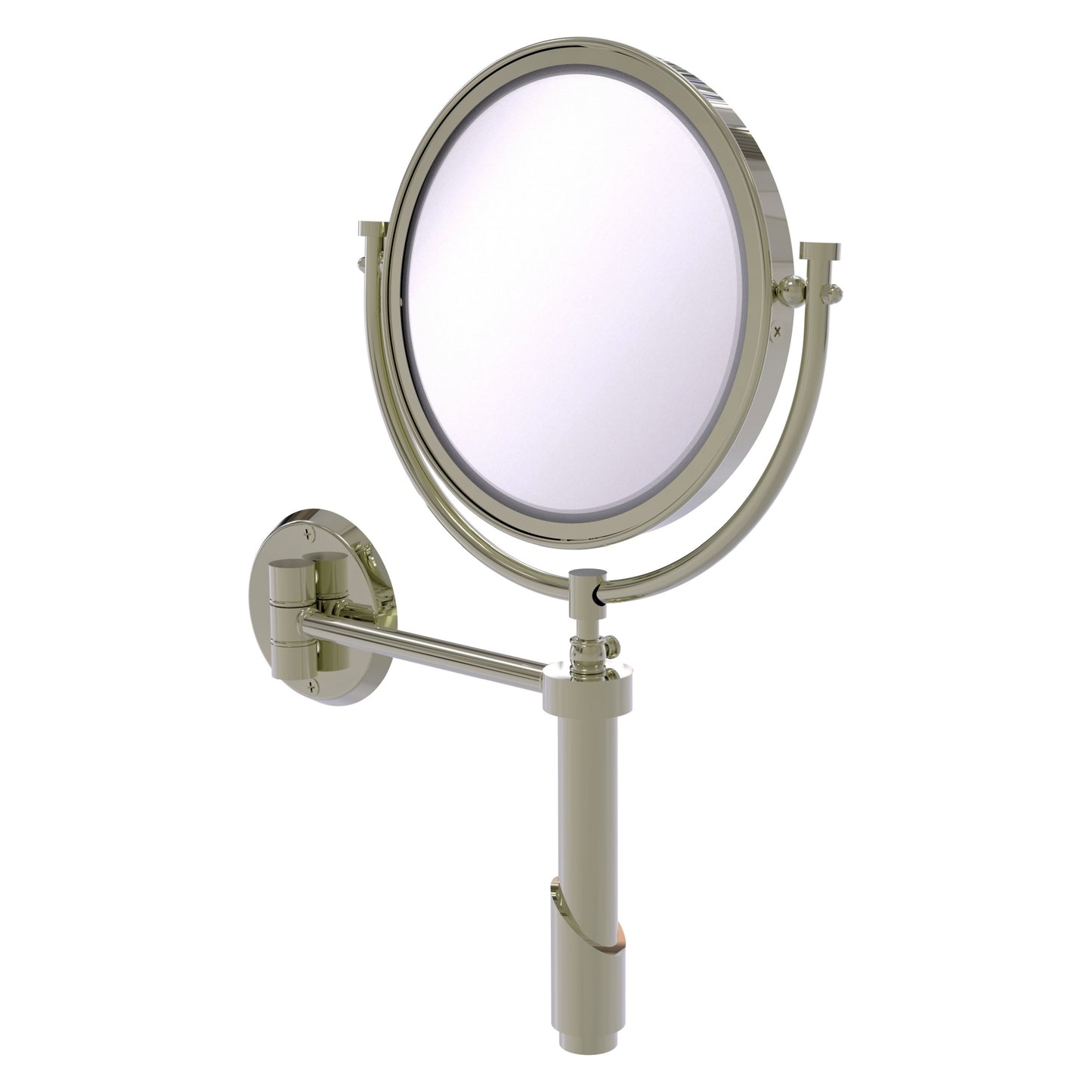 Allied Brass TRM-8/5X-PNI Tribecca 8" Polished Nickel Wall Mounted Make-Up Mirror