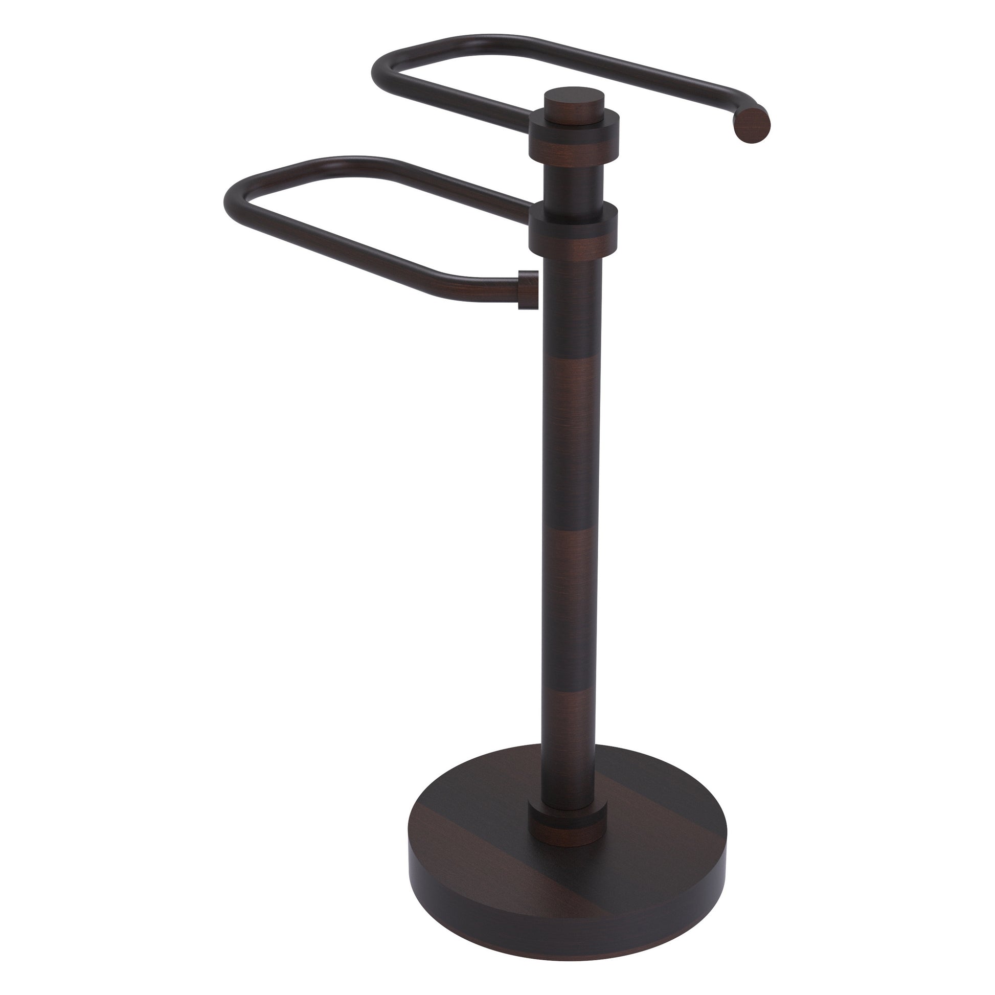 Allied Brass TS-15-VB 2-Arm Venetian Bronze Freestanding Guest Towel Holder