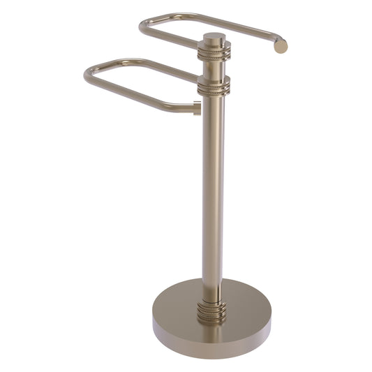 Allied Brass TS-15D-PEW 2-Arm Antique Pewter Freestanding Guest Towel Holder