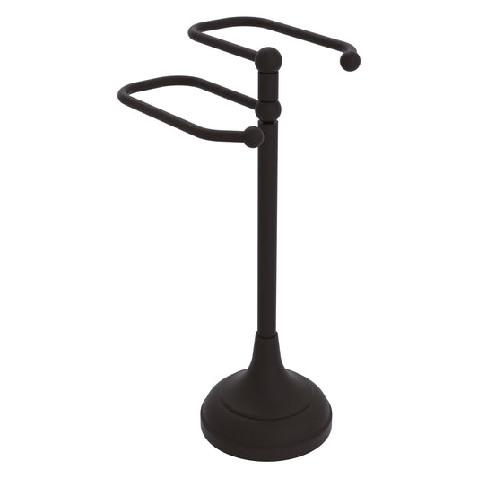 Allied Brass TS-16-ORB 2-Arm Oil Rubbed Bronze Freestanding Guest Towel Holder