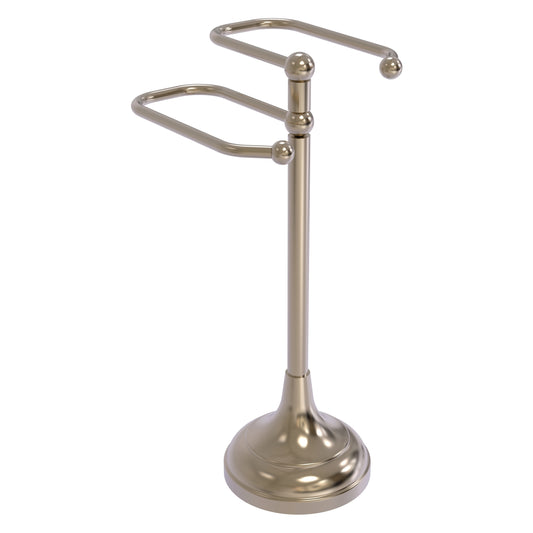 Allied Brass TS-16-PEW 2-Arm Antique Pewter Freestanding Guest Towel Holder