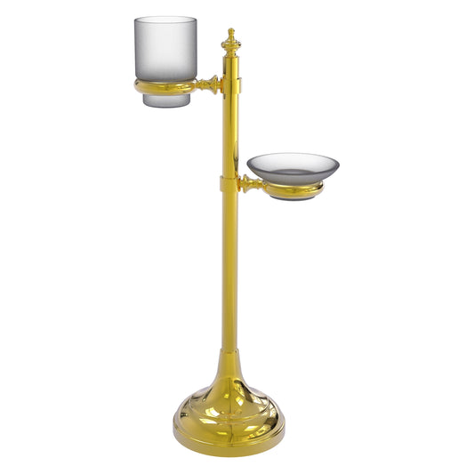 Allied Brass TS-23-PB Polished Brass Vanity Top Multi-Accessory Ring Stand