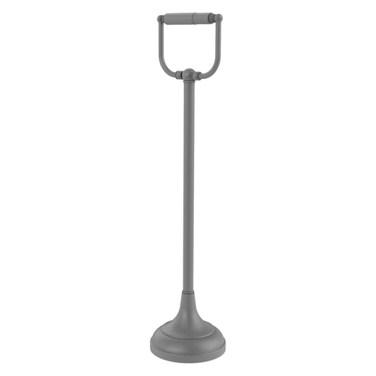 Allied Brass TS-24-GYM Matte Gray Freestanding Toilet Tissue Holder