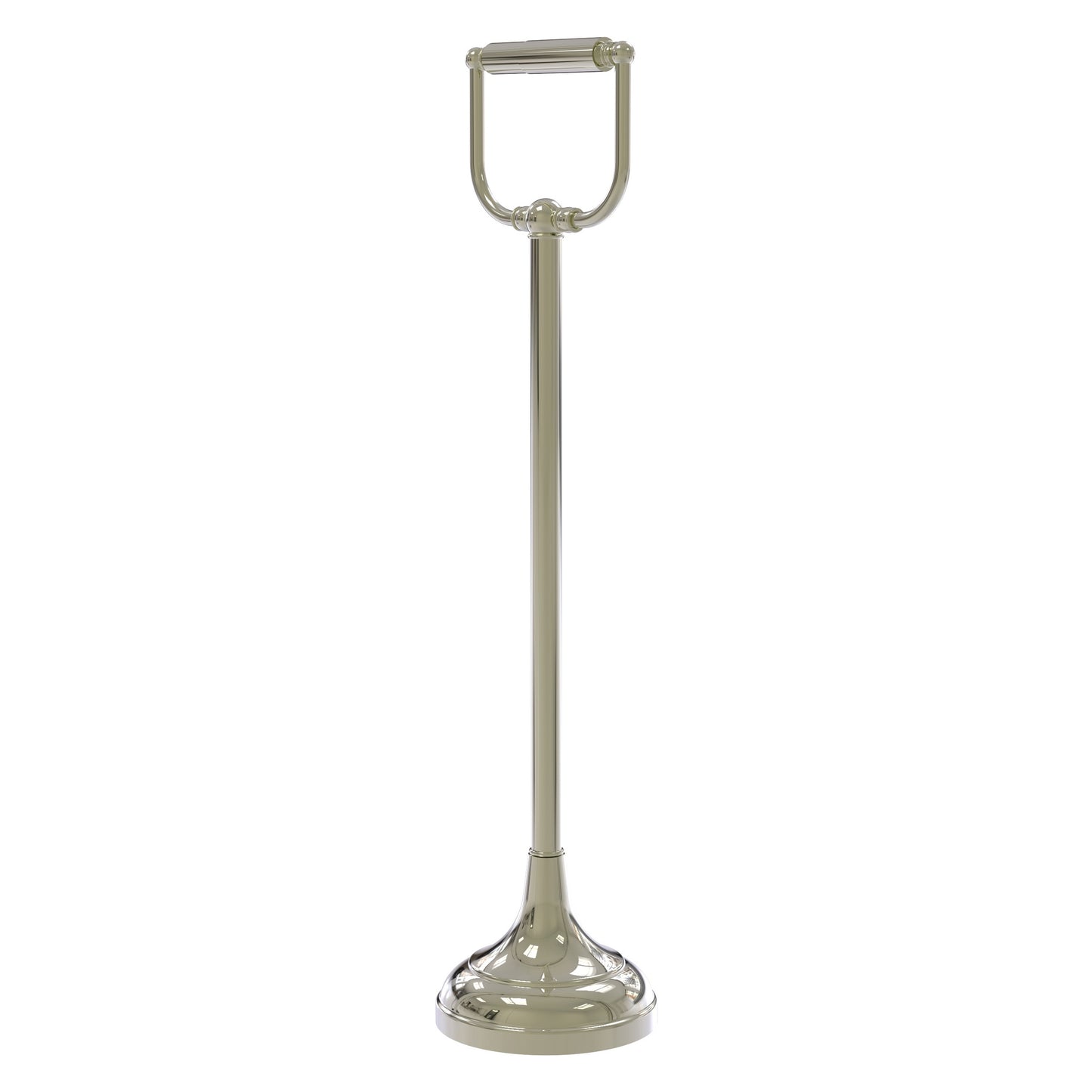 Allied Brass TS-24-PNI Polished Nickel Freestanding Toilet Tissue Holder