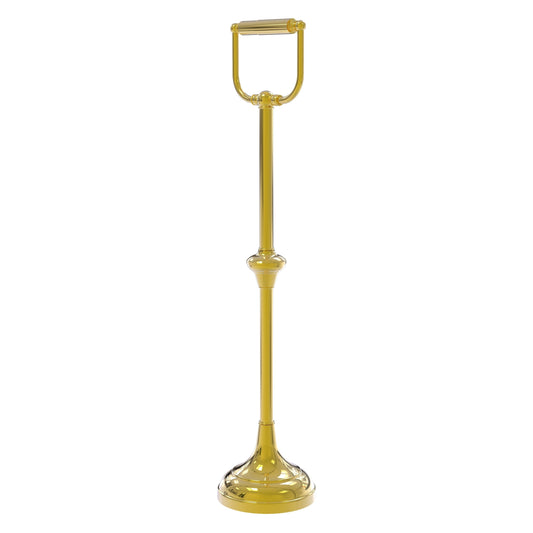 Allied Brass TS-24C-PB Polished Brass Freestanding Toilet Tissue Holder