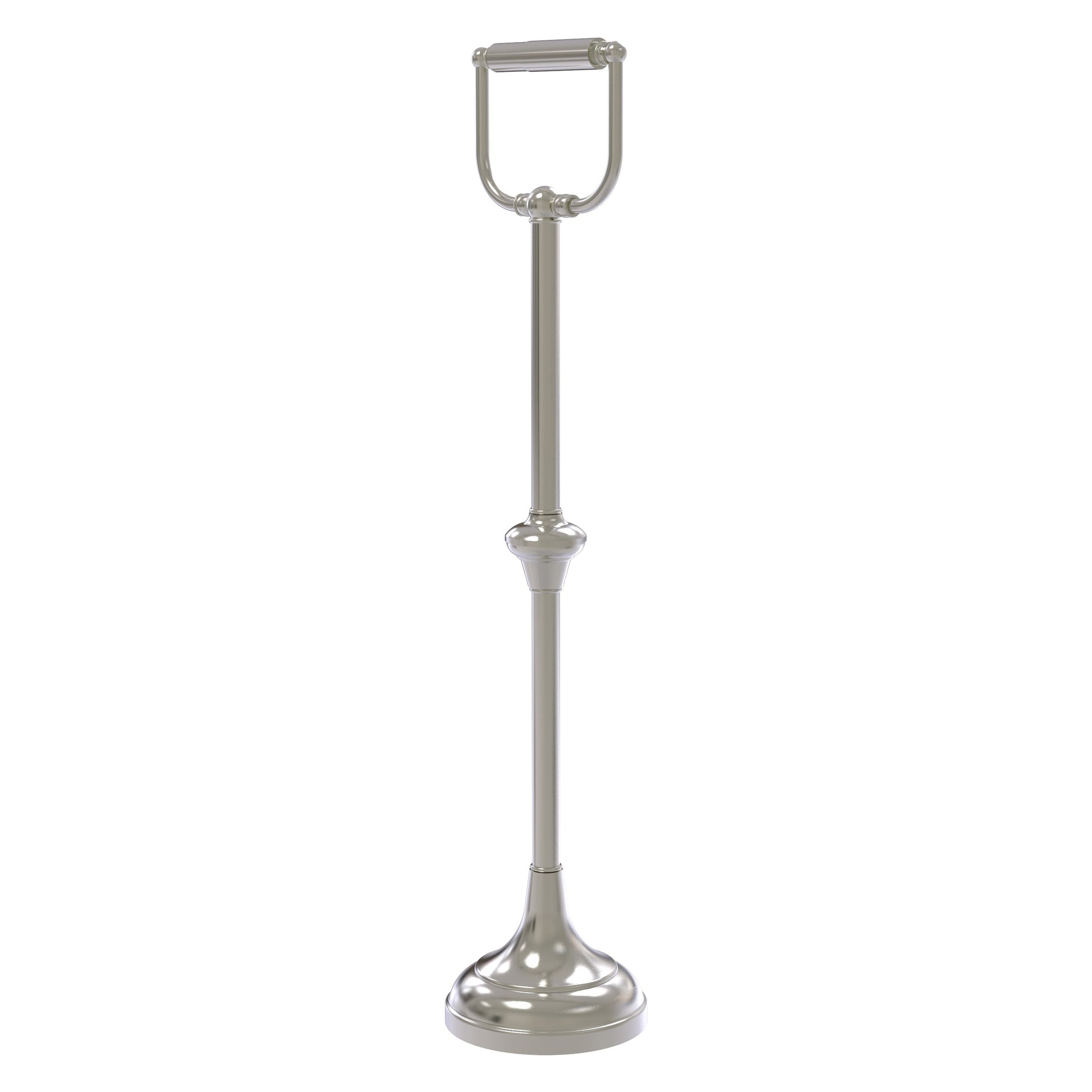 Allied Brass TS-24C-SN Satin Nickel Freestanding Toilet Tissue Holder