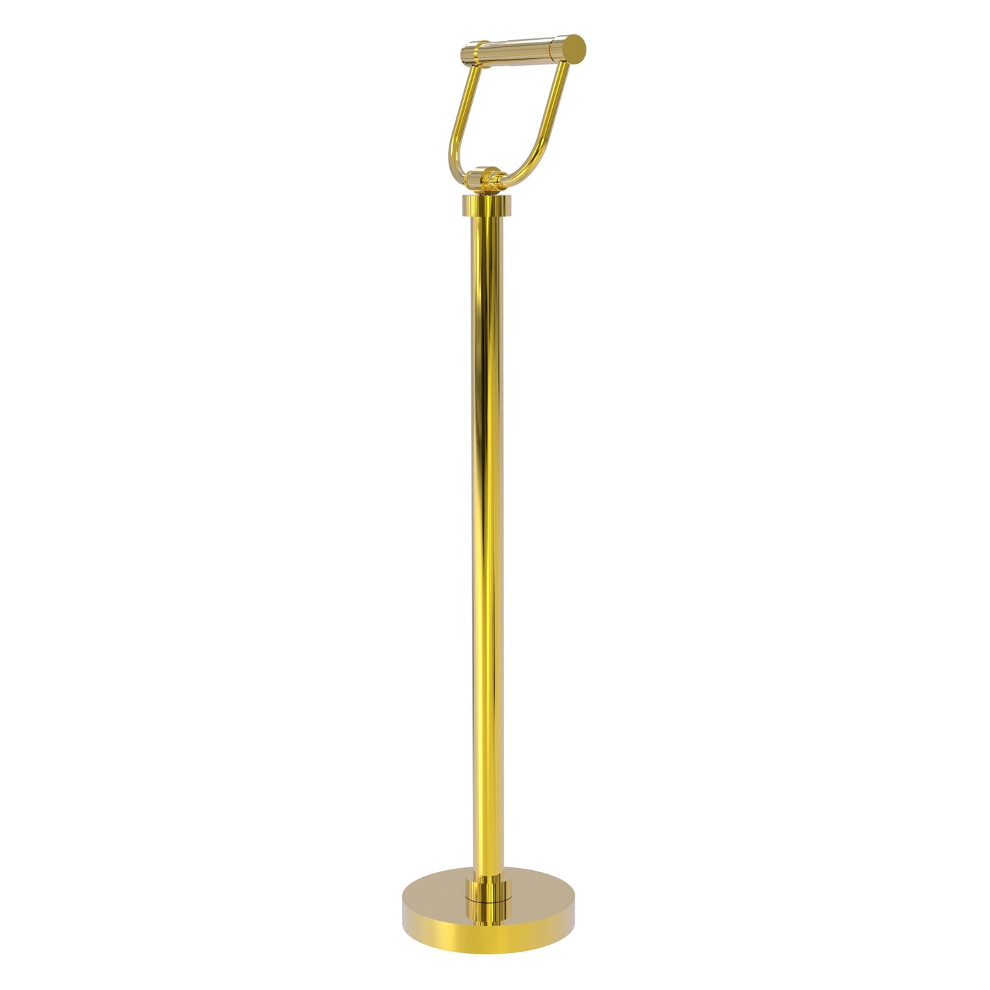Allied Brass TS-25-PB Polished Brass Freestanding Toilet Tissue Holder