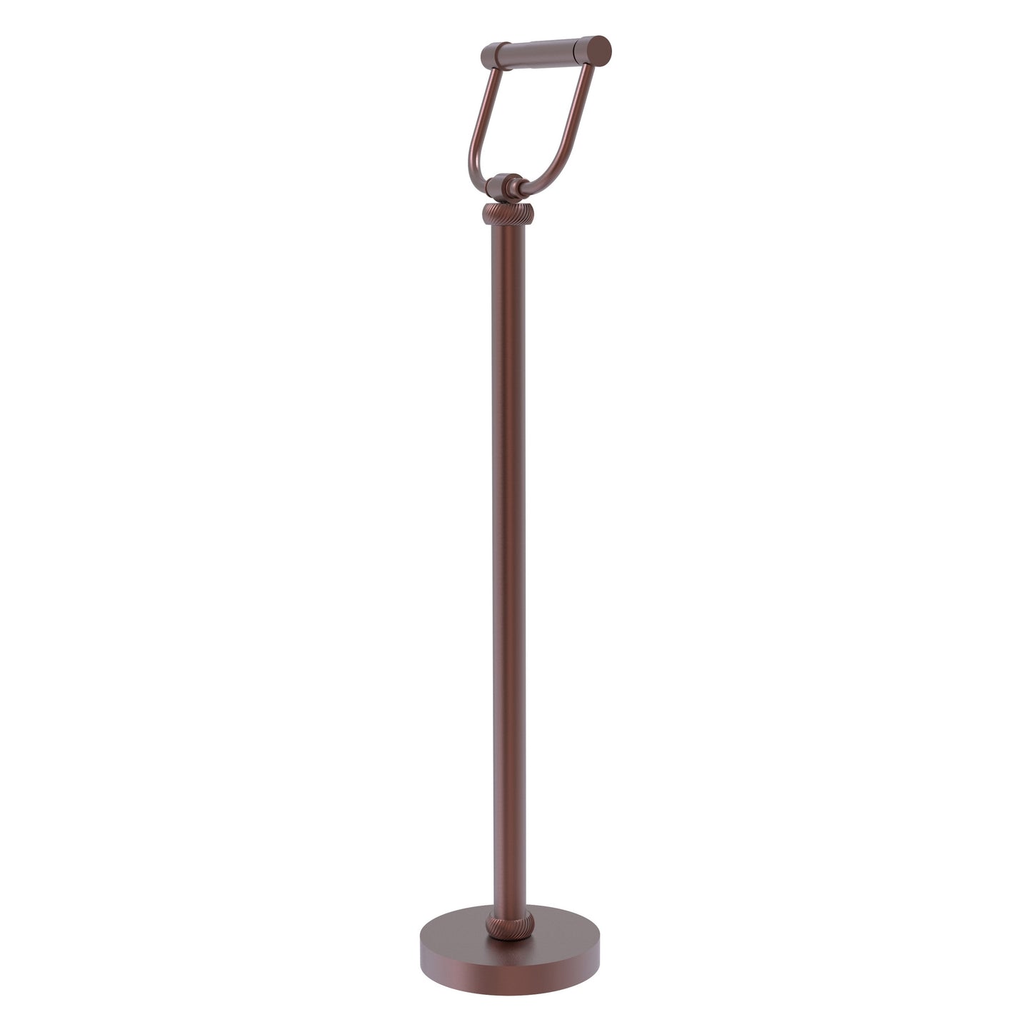 Allied Brass TS-25T-CA Antique Copper Freestanding Toilet Tissue Holder