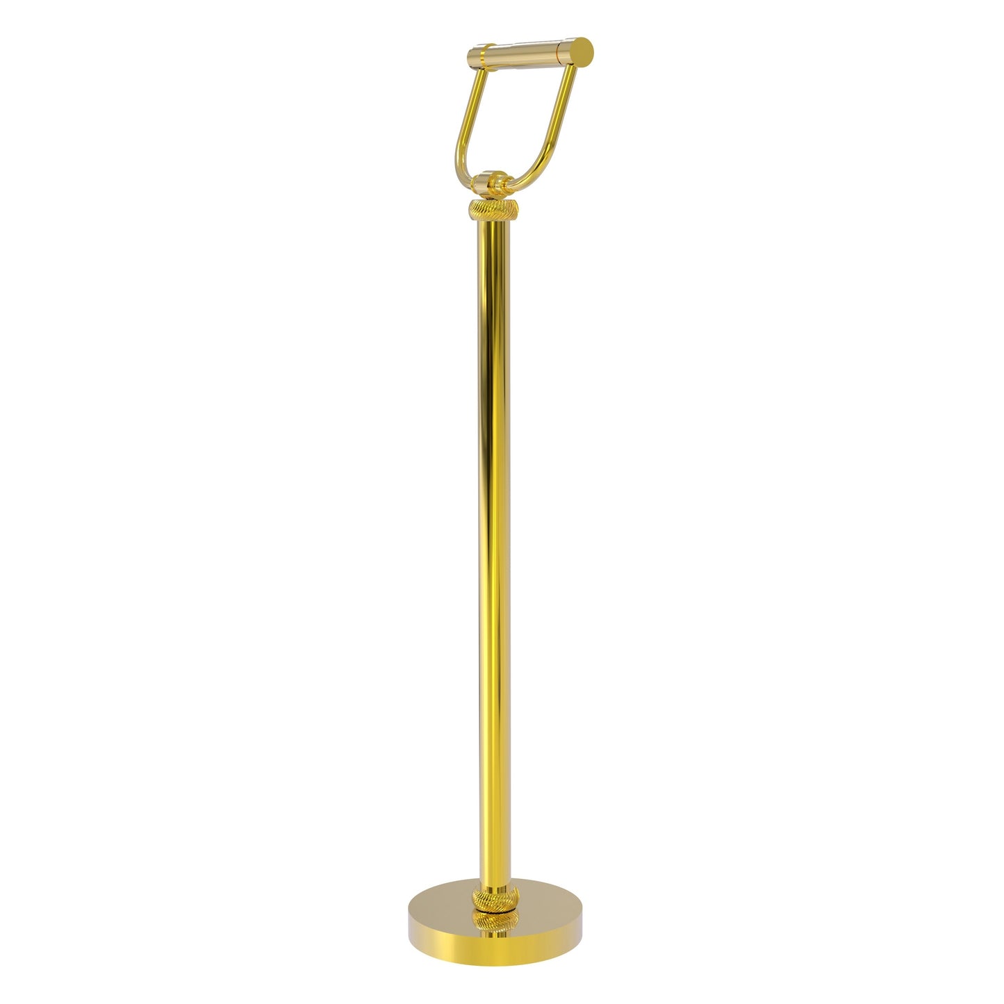 Allied Brass TS-25T-PB Polished Brass Freestanding Toilet Tissue Holder